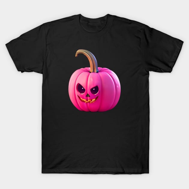 Halloween pink pumpkin T-Shirt by Rizstor